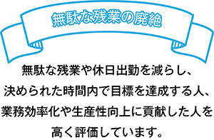無駄な残業の廃絶
