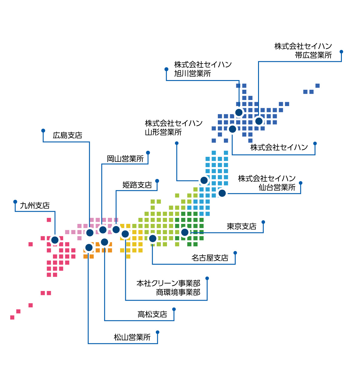 全国の拠点マップ