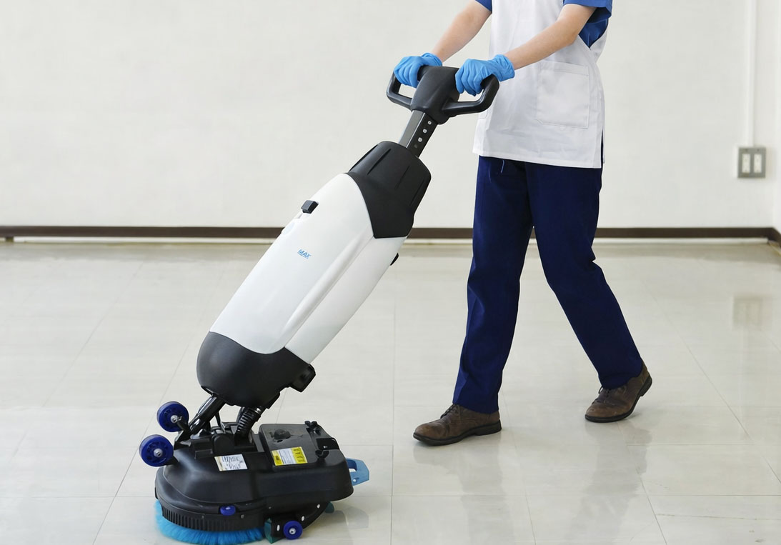 身体への負担を軽減した清掃用具のイメージ